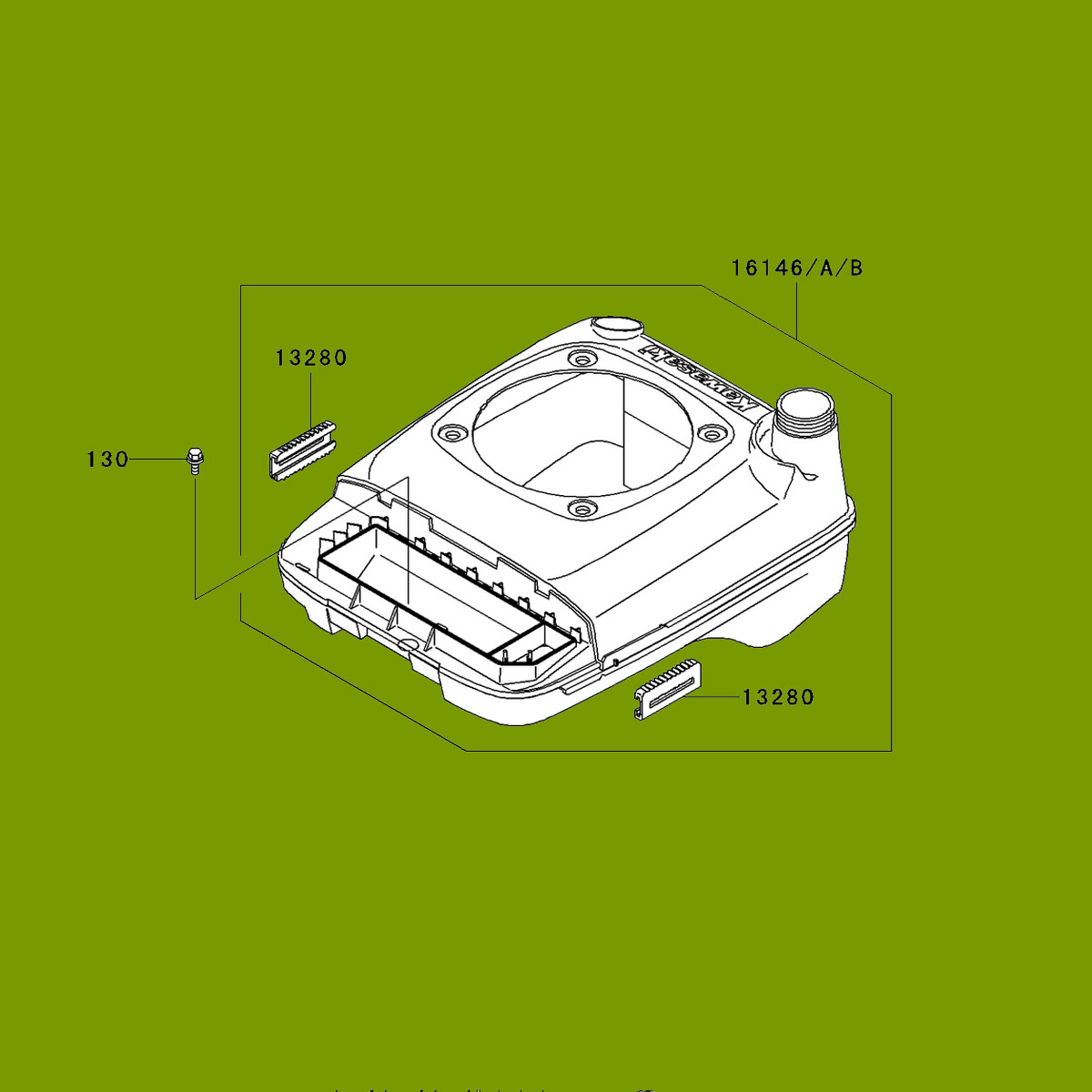 (image for) Kawasaki Genuine Fuel Fuel Tank 16146-7012, 16146-2245